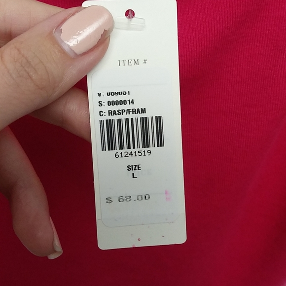 NWT Anthropologie Hot Pink Knit Tank Top - Picture 8 of 14